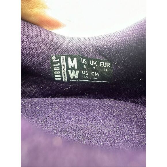 NOBULL Plum Purple Knit Training Shoes Women Size 8 US 7 UK 41 EUR Gum Sole - Picture 6 of 6
